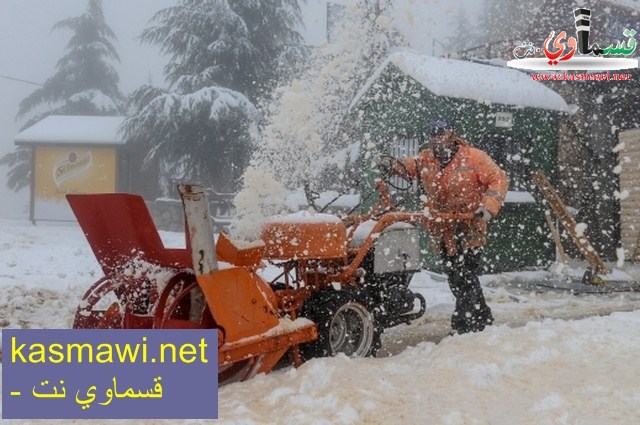  تساقط الثلوج في مدينة القدس والخليل والجولان والبَرَدْ في تل أبيب
